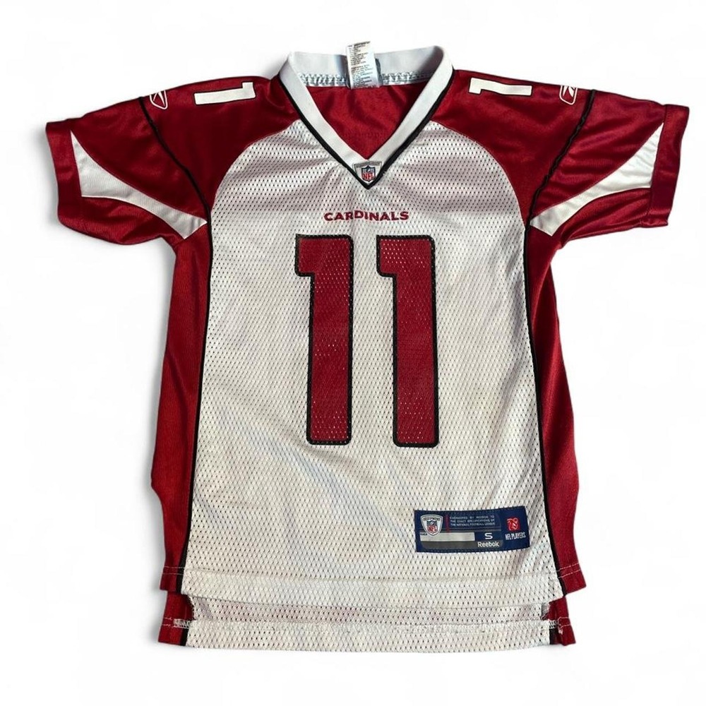 Small Kids NFL Arizona Cardinals jersey with red and white mesh design